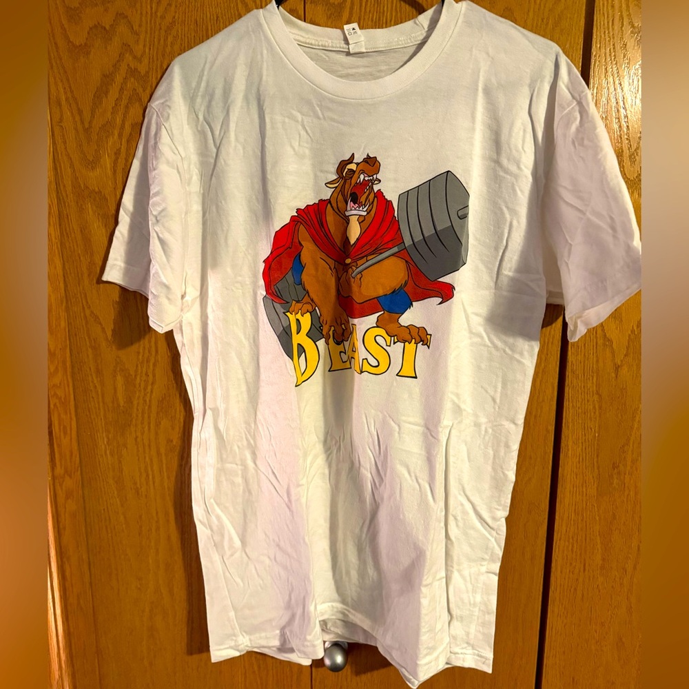Flex comics gym t shirt beauty and the beast Disney